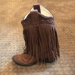 frill old west cowgirl boots